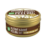 Βιολογική μάσκα peeling προσώπου 3σε1 με καφέ 70 ml