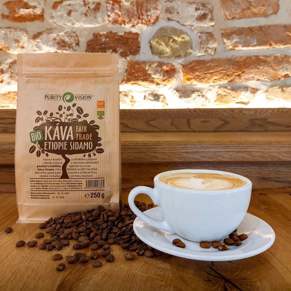 Βιολογικοί κόκκοι καφέ Fair Trade Αιθιοπία Σιντάμο 500 γρ