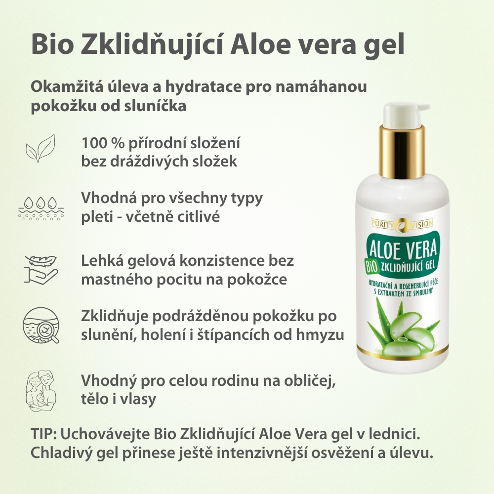 Βιολογικό Καταπραϋντικό Τζελ Αλόης Βέρα 200 ml